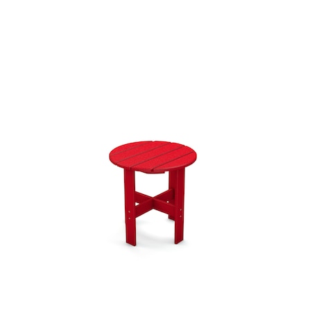 Frog Furnishings Red Side Table PB ADTRASTRED